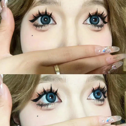 5 Pairs Manga False Eyelashes – Wispy Soft Cluster Lashes Natural Thick Clear Band Korean Anime Style Makeup Lashes