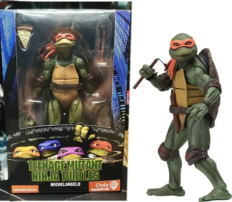 Ninja Turtle NECA 1990 Film Version Anime Figure – Limited Edition PVC Action Model Statue, Birthday Gift Ornament