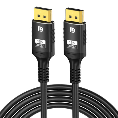 16K DP 2.1 DisplayPort Cable – 8K@120Hz, 4K@240Hz, 80Gbps HDR Video Audio Cable for Laptop, TV, Xbox, Projector, Gaming Monitor