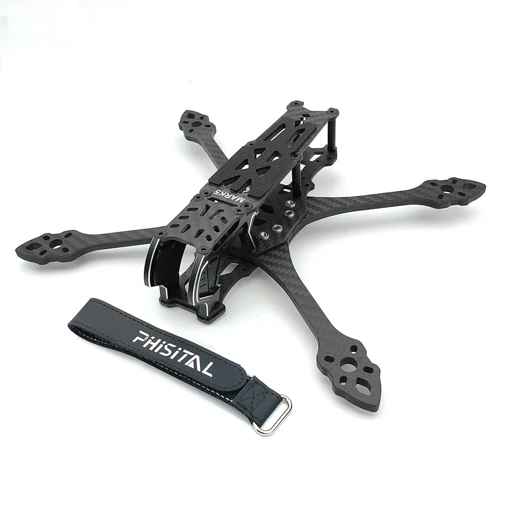 PhiSital Mark5 DC/X O4 Pro 5-Inch Carbon Fiber FPV Frame Kit – RC Freestyle Racing Drone DIY Parts