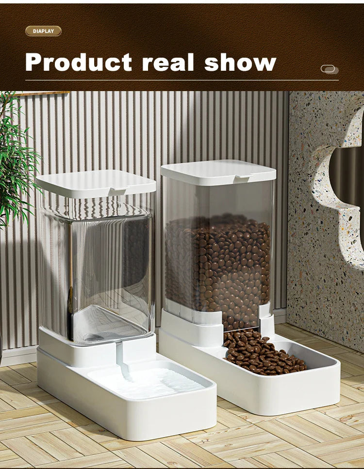 Gravity Automatic Pet Feeder – Food and Water Dispenser for Cats & Dogs
