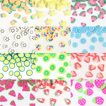 1000PCS Polymer Clay Fruit Slices – Resin DIY Craft Supplies for Jewelry, Epoxy, Silicone Mold & Cellphone Decoration