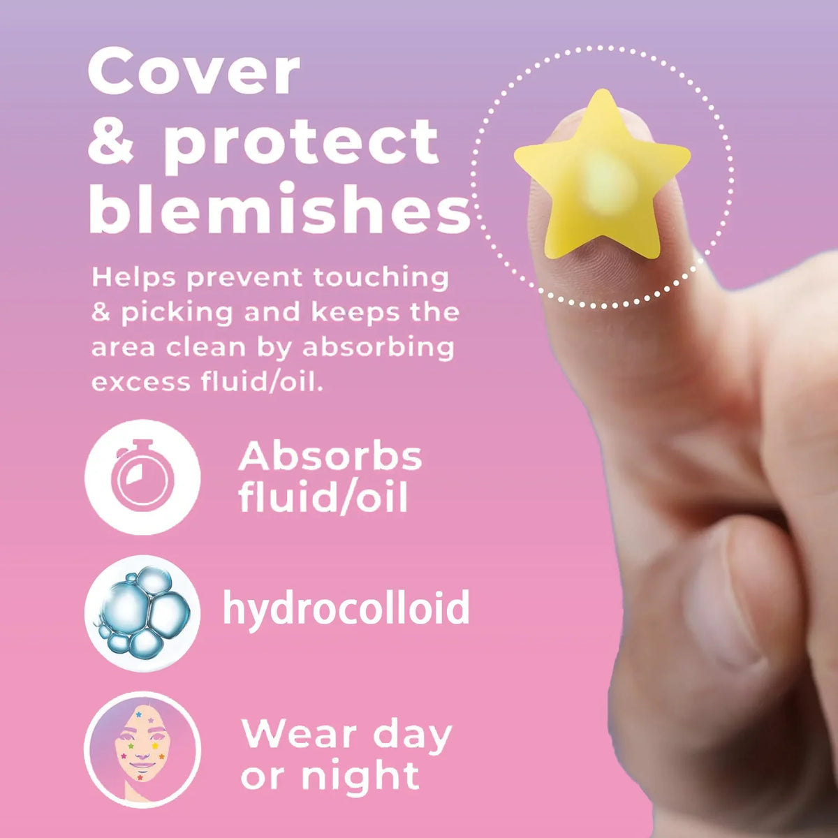 Pimple Patches - Salicylic Acid & Tea Tree Oil Acne Stickers