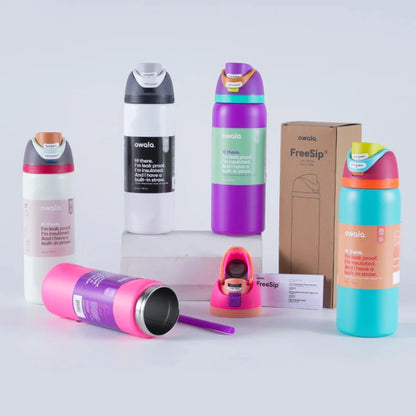 Owala Insulated Stainless Steel Water Bottle with Straw – BPA-Free Sports Bottle (24oz/32oz) for Travel