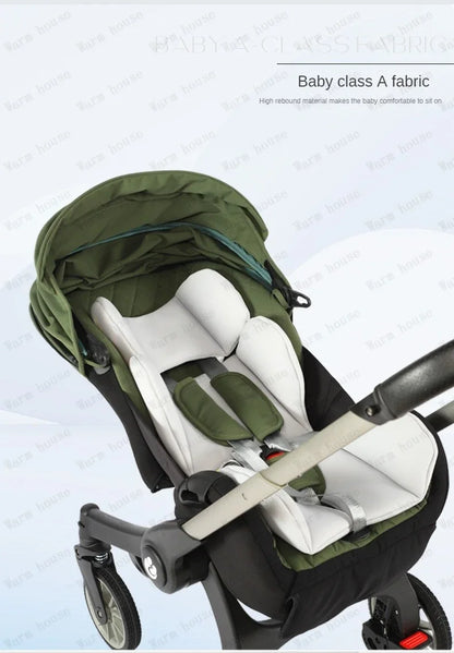 2025 New 4-in-1 Baby Stroller — Luxury Foldable Multifunctional Carriage & Portable Pram