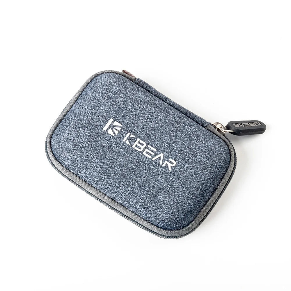 KBEAR High-End Fabric Earphone Case – Portable Storage Bag for TRI I3 Pro Headphones & IEM Accessories