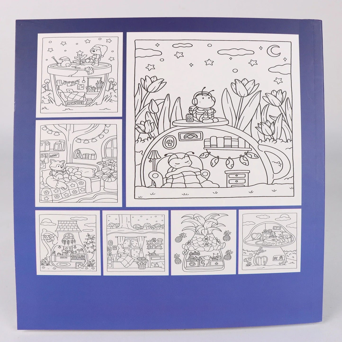 Coloring Books for Adults and Teens, Cute Puppies Cartoon Designs for Relaxation, Cozy Hygge Moment Coloring Fun