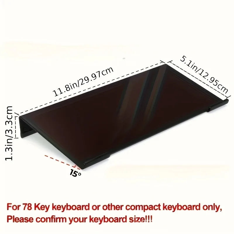 Acrylic Keyboard Stand – Compact Desktop Lifter for Keyboard & Mini PC, Durable Mixed Color Desk Organizer Support Bracket