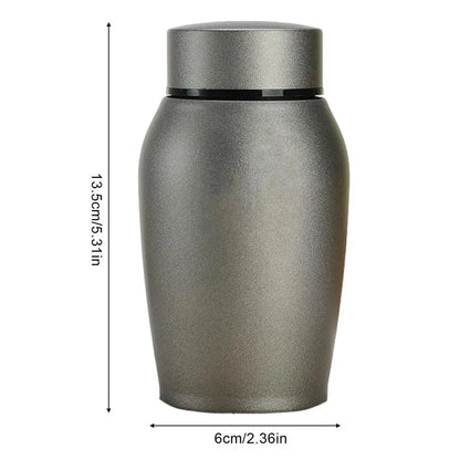 Multi-Colored Stainless Steel Pet Urn – Dog, Cat, Bird, Mouse Cremation Ashes Jar, Sealed Memorial Souvenir