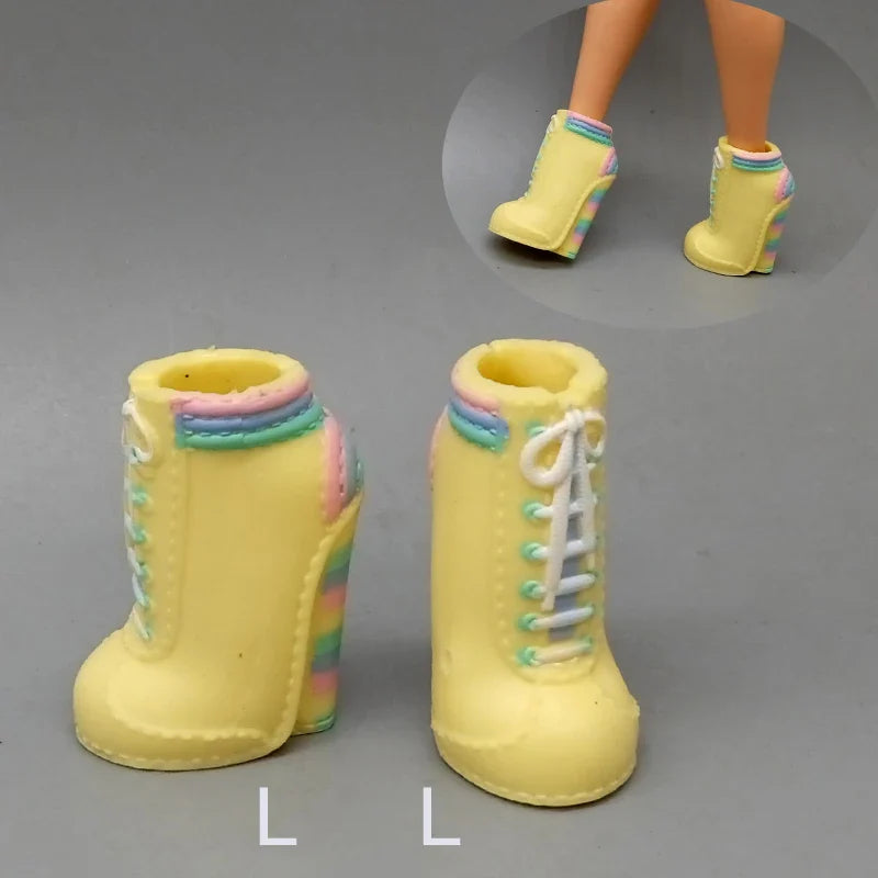 Little Kids 25CM Winter Doll Shoes – Boots & High Heels Accessories, Perfect Birthday Gift for Girls
