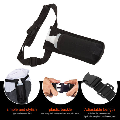 Single Massage Oil Bottle Holster – Portable Waist Holder with Plastic Buckle for Therapists & Perfumers