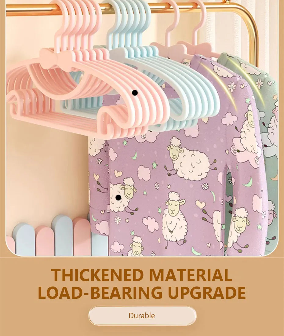 Baby Clothes Hangers – 10PCS Cute Kids Hanger Clips for Closet & Display