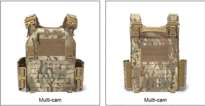 New 6094 Tactical Vest – Quick Detachable, Lightweight Laser-Cut Combat Gear with Protective Plate Carrier