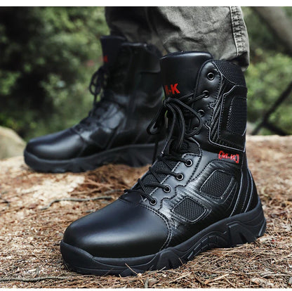 Outdoor Waterproof Safety Shoes – Steel Toe Cap Men's Work Boots, Anti-Smashing, Size 47