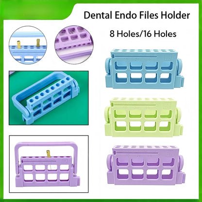 8/16 Hole Autoclavable Endo File Holder - Endodontic Drill Stand Root Canal File Organizer Block