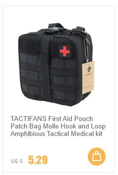 Trauma Pouch IFAK Medical Kit – Tactical Hunting Waist Bag for Battle Belt & Plate Carrier