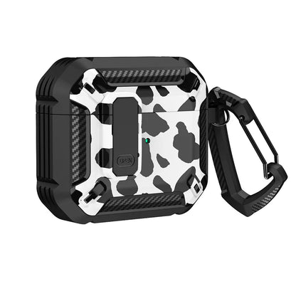 Carbon Fiber AirPods Case for Pro 1/2 & AirPods 3 – Shockproof Headset Cover with Switch Design for Men