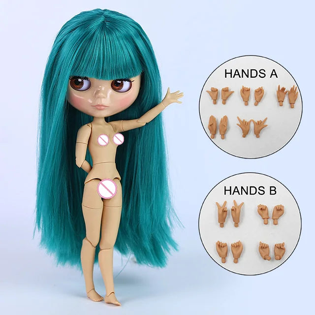 ICY DBS Blythe Doll 1/6 BJD Jointed Body — 30cm White Skin Anime Doll with Shiny & Matte Face, Special Price Gift Toy