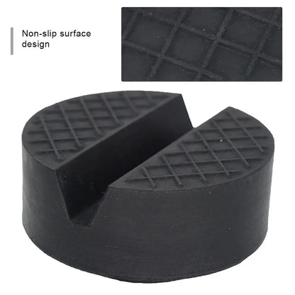 Universal Car Lift Jack Support Stand Rubber Pads - Slotted Floor Frame Rail Adapter and Wheel Dolly Repair Tools for Lexus, Subaru, Fiat, Volvo