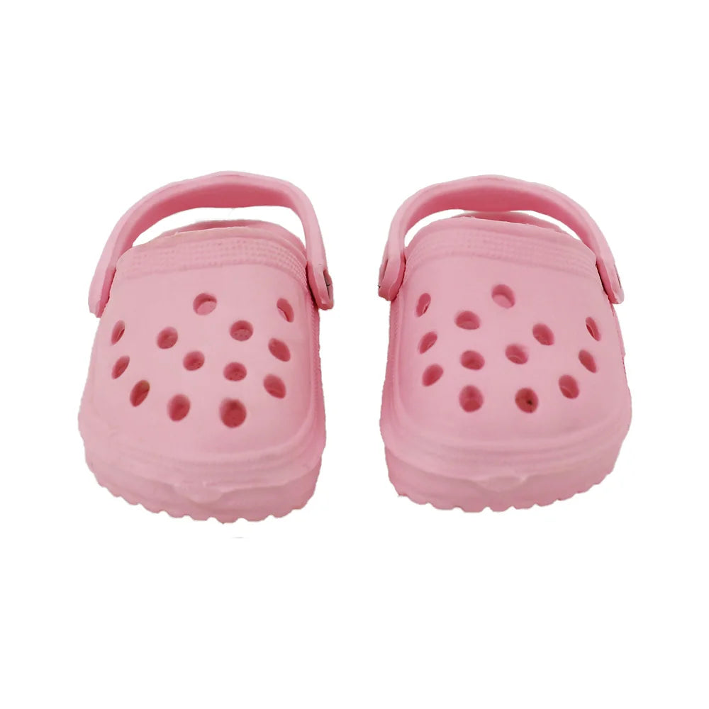 7cm Doll Sandal Shoes for 43cm Born Baby & 18-Inch American Dolls — Accessories for Doll Clothes, Girl’s Toy Gift