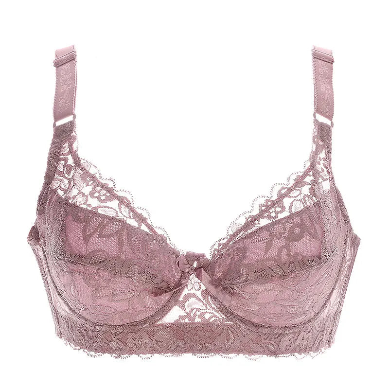 Women’s Plus Size Lace Push-Up Bralette – Sexy Support Bra for 80CD–105CD (42D–46D) Comfortable Intimates Lingerie