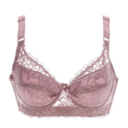 Women’s Plus Size Lace Push-Up Bralette – Sexy Support Bra for 80CD–105CD (42D–46D) Comfortable Intimates Lingerie