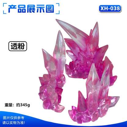 Ice & Whirlwind Flame Special Effects Scene — Luffy, Ace & Bakugou Action Figure Display Toys
