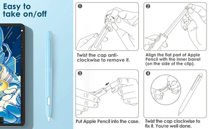 Premium PC Case for Apple Pencil 2nd Gen – Protective Stylus Holder Sleeve