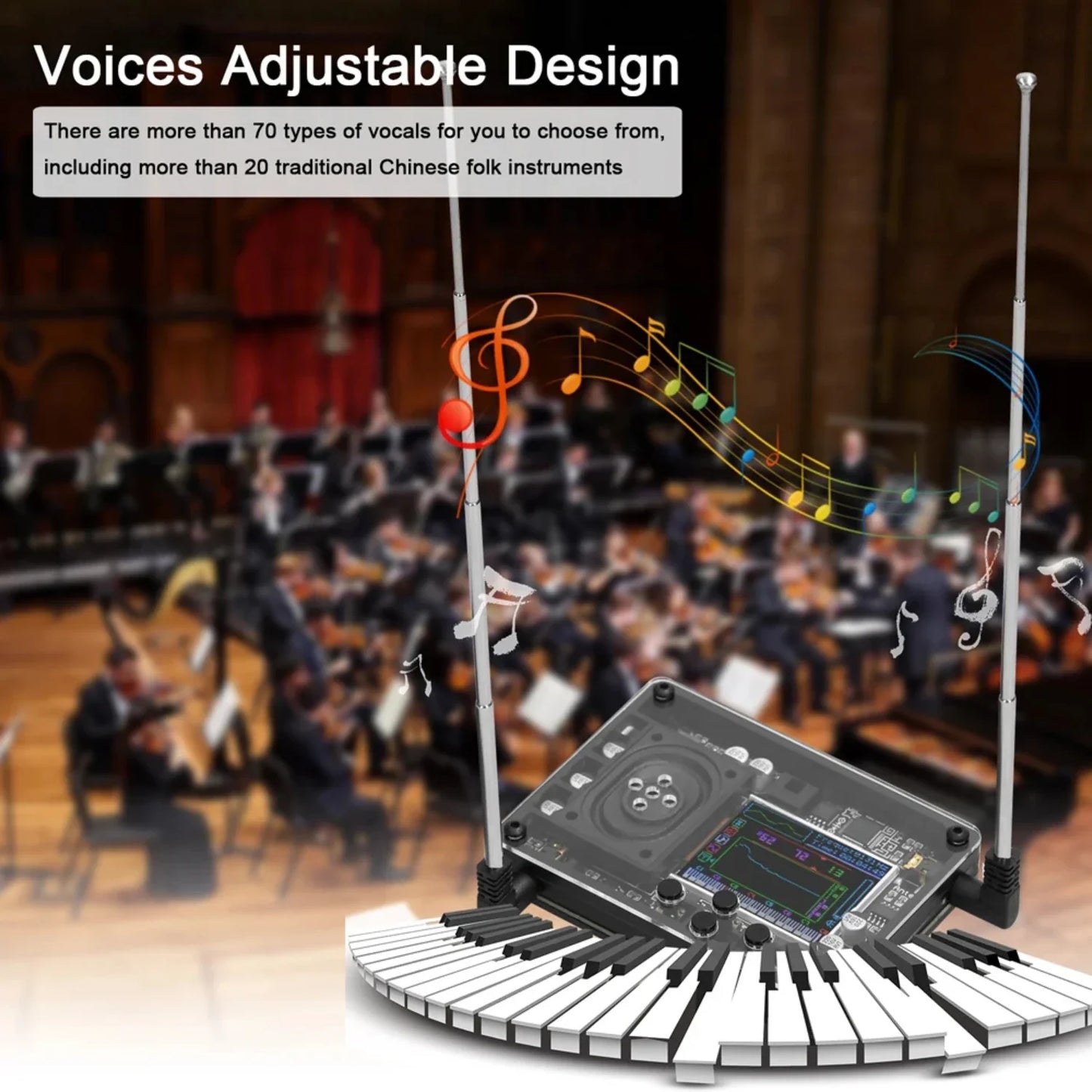 Theremin Musical Instrument – Fun & Novel Geek Gadget, Unique Gift for Boyfriend & Music Lovers