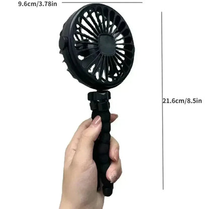 Mini Octopus Stroller Fan – Handheld USB Charging Bladeless Fan, Small Folding Silent Fan for Table, Outdoor, and Baby Use