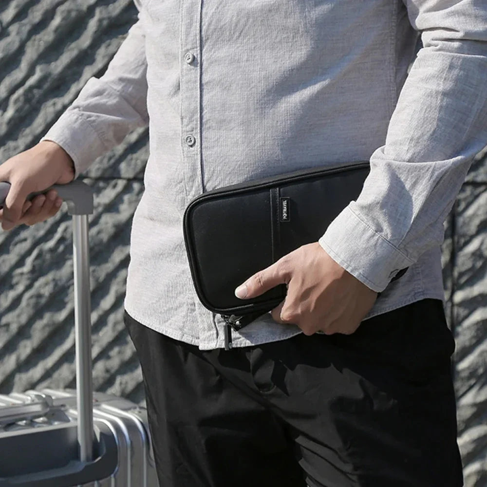 RFID Blocking Family Passport Wallet – Multi-Functional Travel Document Organizer Bag