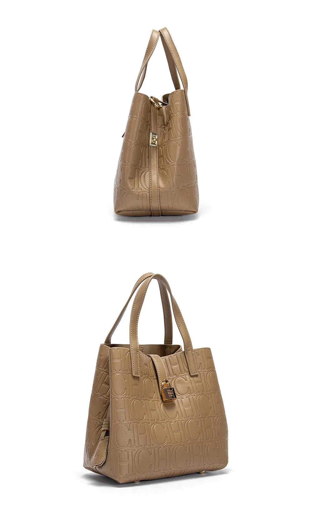 CHCH Women's Tote Bag - New Steel Embossed Handheld Bun Shopping Bag for Mothers