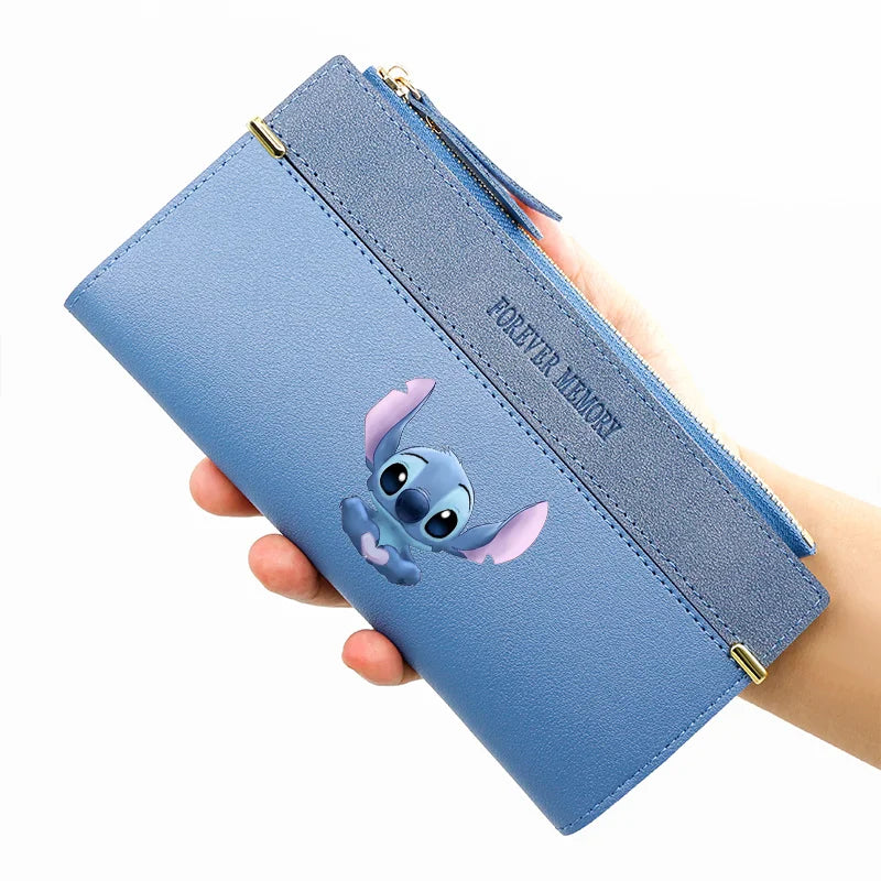 Disney Stitch Wallet for Women – Large Capacity Cartoon Coin Purse & Card Holder Clutch