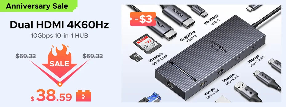 UGREEN USB-C to Micro SD/TF Card Reader – USB 3.0 OTG Adapter for Laptop, PC, Tablet & Phone (Windows/MacOS)