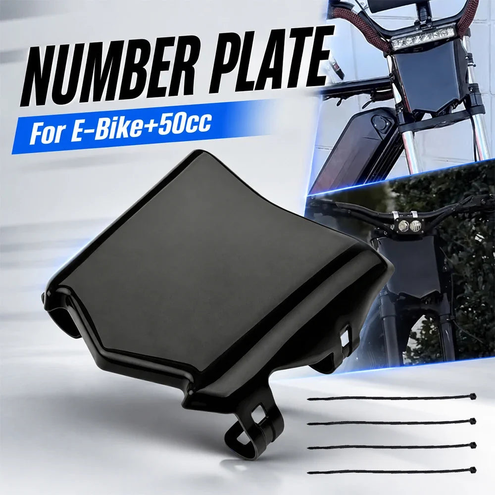 Electric Bike Front License Plate - Motorcycle Number Plate Accessory for Surron Talaria Stark Varg Dirt E-Bikes