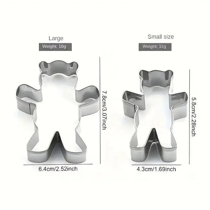 Christmas Hug Bear Cookie Cutter Mold – Bear Shape Baking Tool for Cookies, Cakes, Fudge & Sugarcraft Decorating
