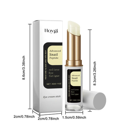 Snail Collagen Eye Cream Stick — Anti-Wrinkle, Dark Circle Remover, Firming & Moisturizing Eye Care for Puffiness and Fine Lines