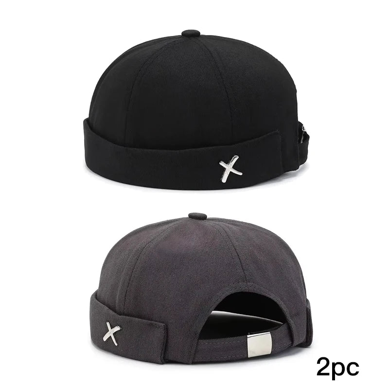 Spring New Guppi Beanie Hat – Unisex Streetwear Round Sailor Cap, Personality Landlord Hat for Men & Women Fashion Niche Style