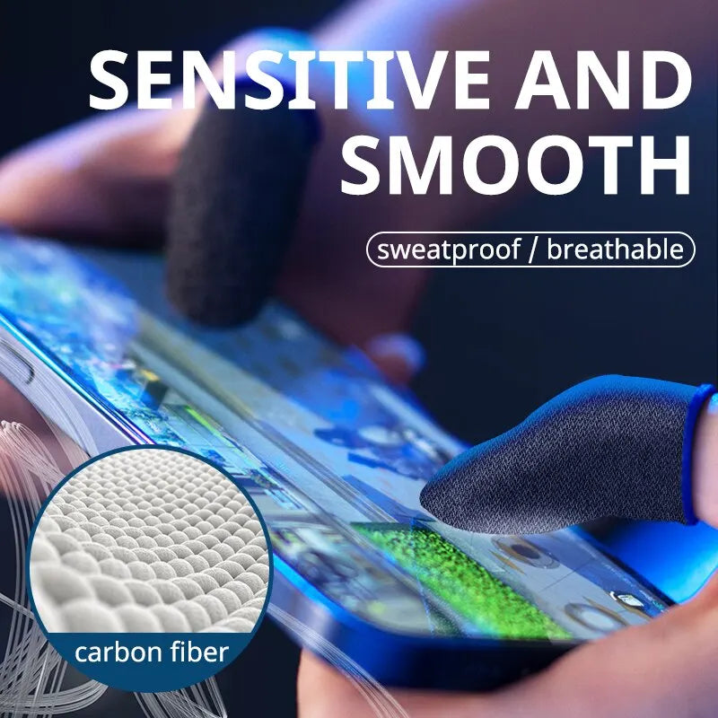 20PCS Breathable Game Finger Covers - Sweatproof Touch Screen Thumb Gloves for Phone Gaming