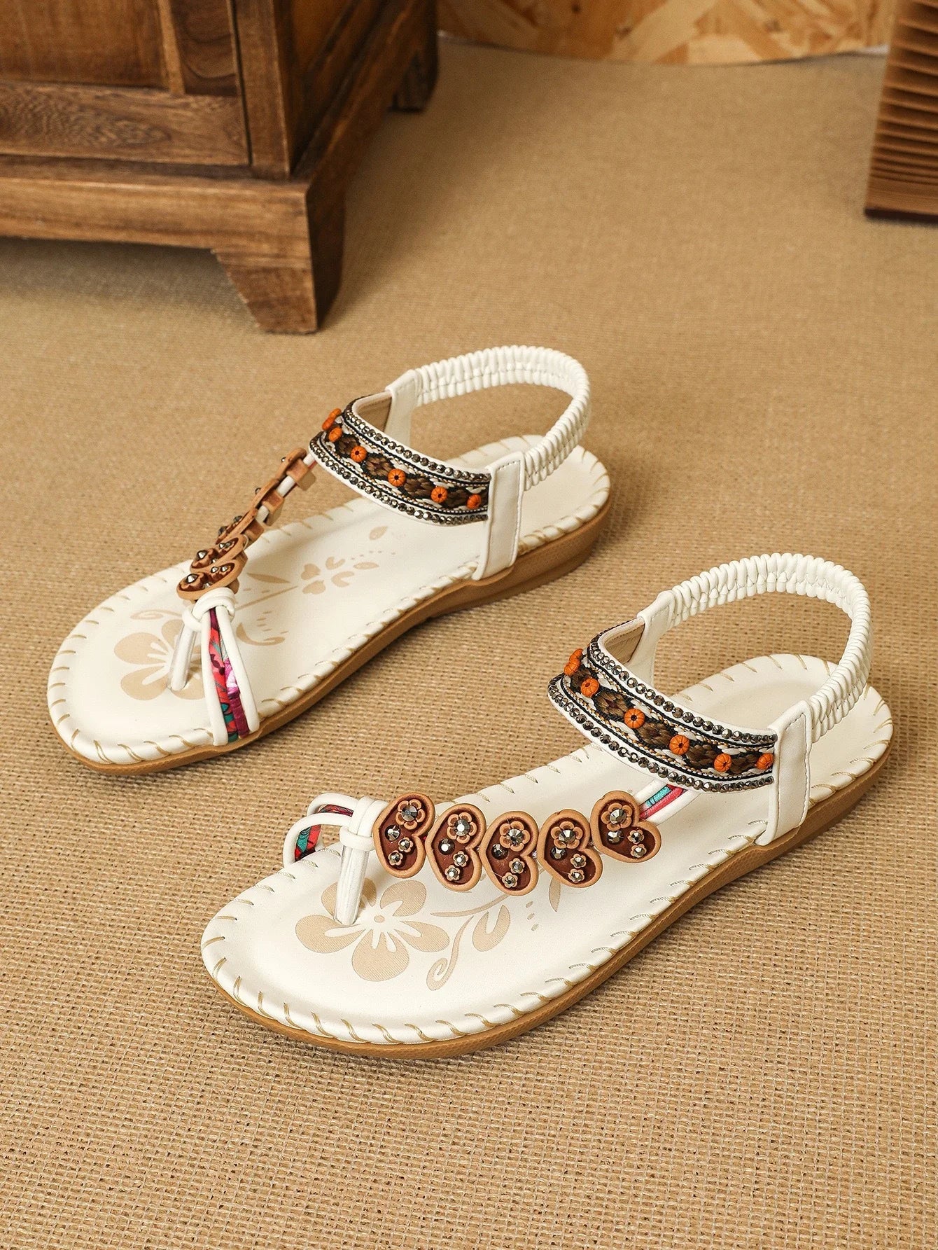 Women’s Bohemian Platform Sandals - Lightweight Soft Sole Casual Beach Shoes