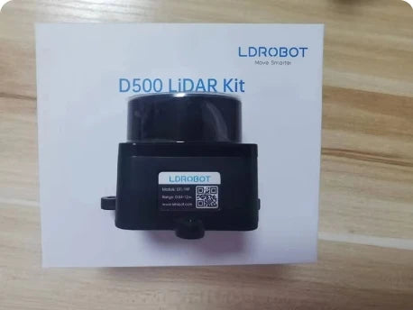 LDROBOT D500 360° Lidar Scanner — TOF Laser Radar 30000Lux, ROS1/ROS2 Compatible, Indoor & Outdoor Replacement for D300 Kit