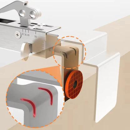 Drawer Fastening Clip — Adjustable Front Mount Clamp for Quick and Accurate Drawer Panel Installation