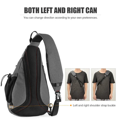 Mixi Men’s One Shoulder Backpack - Women’s Sling Bag, Crossbody with USB, Versatile for Cycling, Sports, Travel, and School