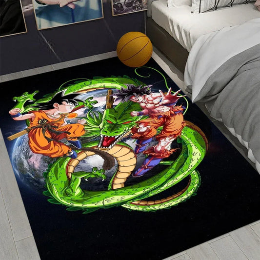 MINISO D-Dragon B-Ball Z Funky Rug — Soft Anime Carpet for Living Room & Bedroom, Perfect Gift for Fans & Collectors