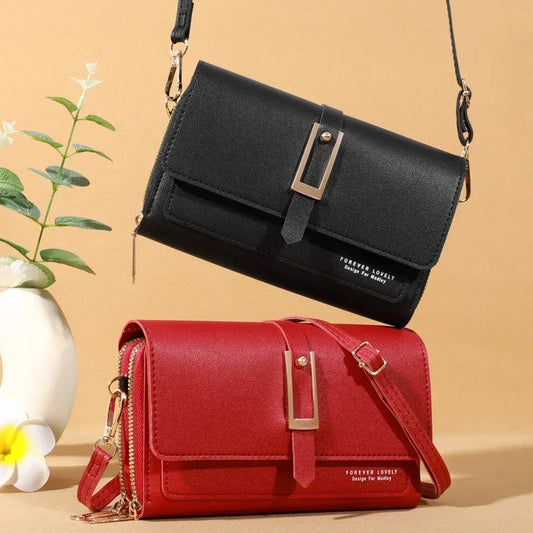 Roulens Small Crossbody Shoulder Bag for Women - Cellphone Bag with Card Holder, Wallet Purse and Handbag Features