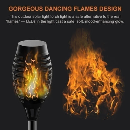 Solar Flame Torch Lights: Flickering Waterproof Outdoor Garden Decoration - Lawn Path Yard Patio Floor Lamps in 1/2/4/6/8/10Pcs