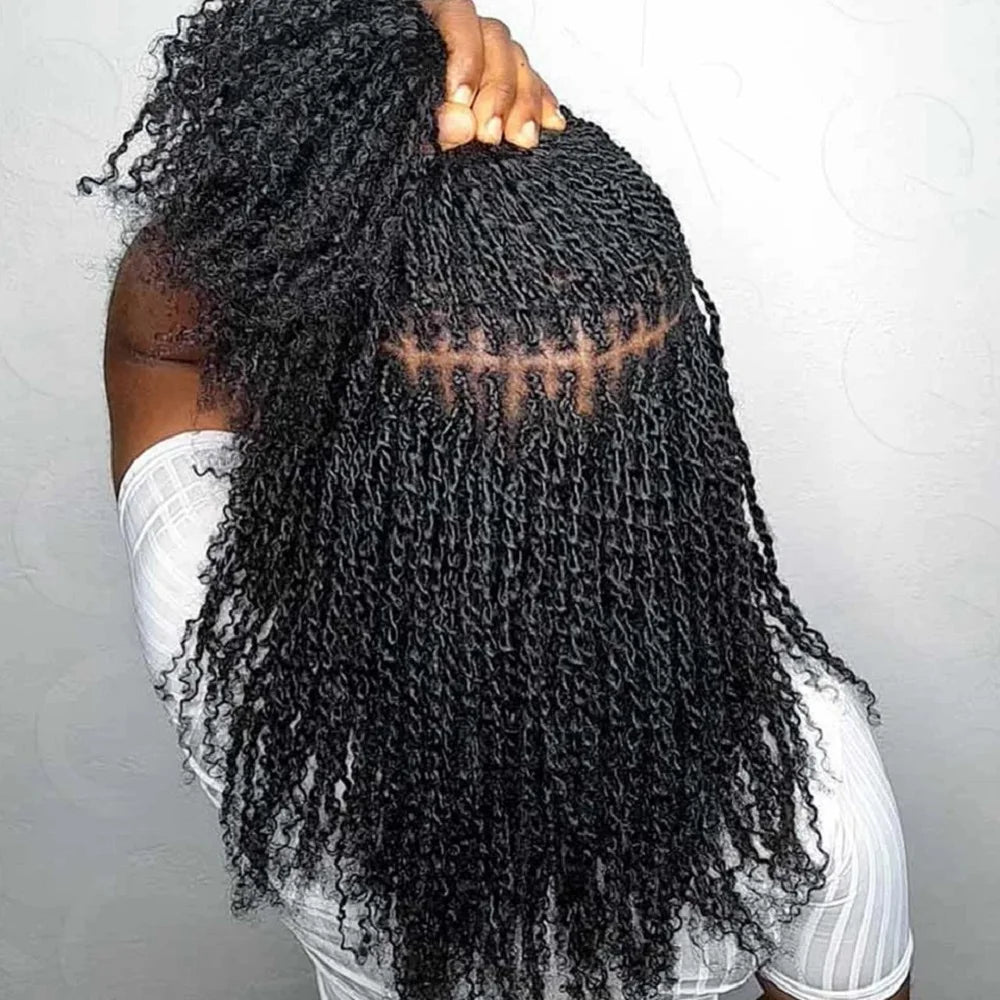 Afro Kinky Bulk Human Hair – 30g/pc Natural Black Brazilian Curly Hair for Braids & Dreadlock Extensions