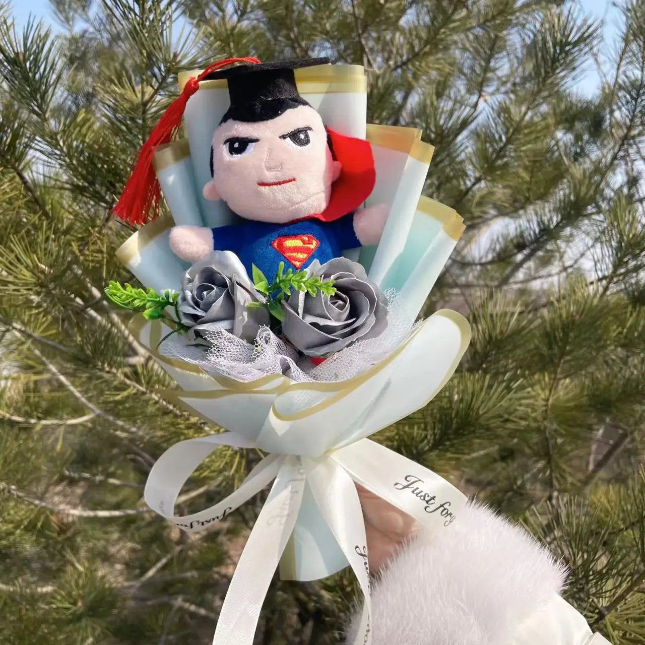 Superhero Plush Dolls — Handmade Spider-Man, Hulk, Superman & Captain America Bouquet Toys, Gift for Boys, Graduation, Christmas & Birthday