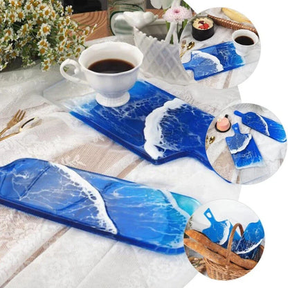 DIY Crystal Epoxy Resin Mold — Silicone Tray, Handle, Mirror & Swing Table Mold for Handmade Crafts