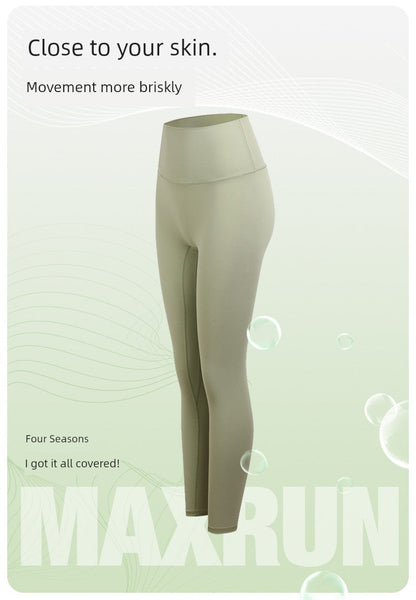 Maxrun Plus Size High Waist Workout Pants – Hip Lifting and Belly Control Fitness Leggings